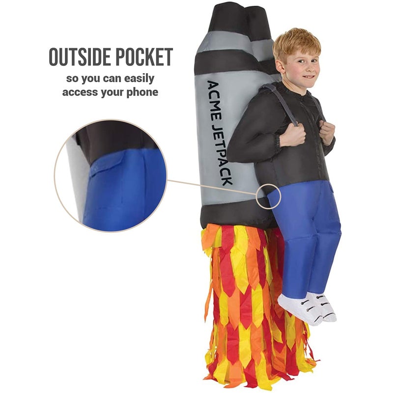 Morph Jet Pack Inflatable Costume Kids, Blow Up Costumes for Kids, Boys Inflatable Costume - Image 3
