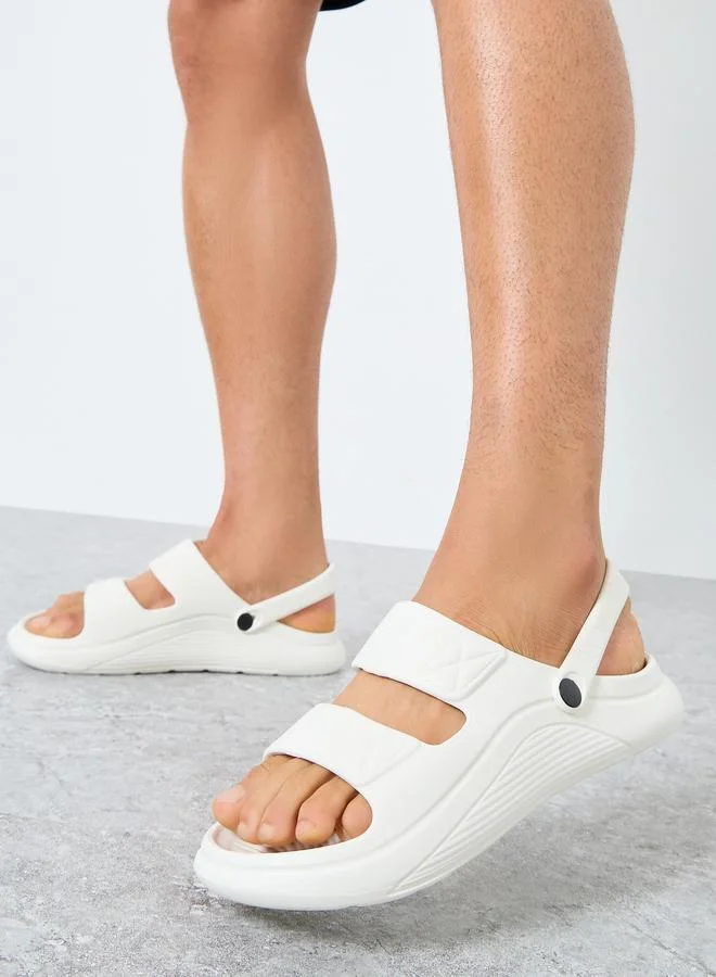 Styli Styli Dual-Strap Sandals with Back Strap