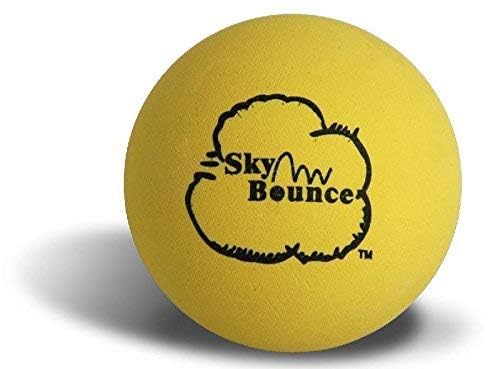 Sky Bounce Color Rubber Handballs for Recreational Handball, Stickball, Racquetball, Catch, Fetch, and Many More Games, 2 1/4-Inch, Yellow, 12 Count - Image 2