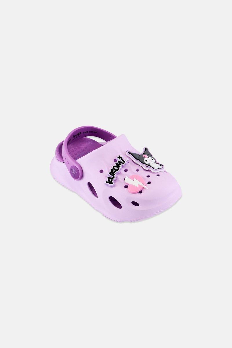 Sanrio Kids Girl Kuromi Slip On Clogs, Purple - Image 1