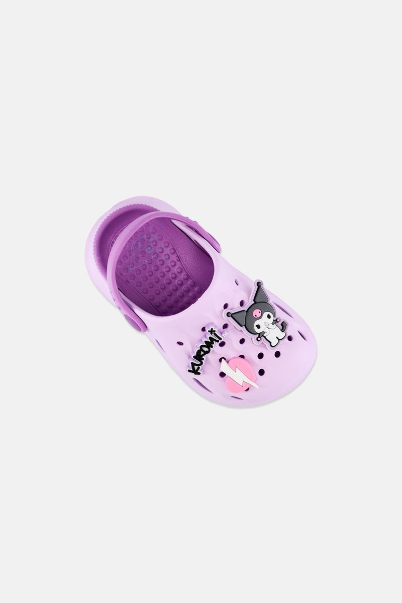 Sanrio Kids Girl Kuromi Slip On Clogs, Purple - Image 4