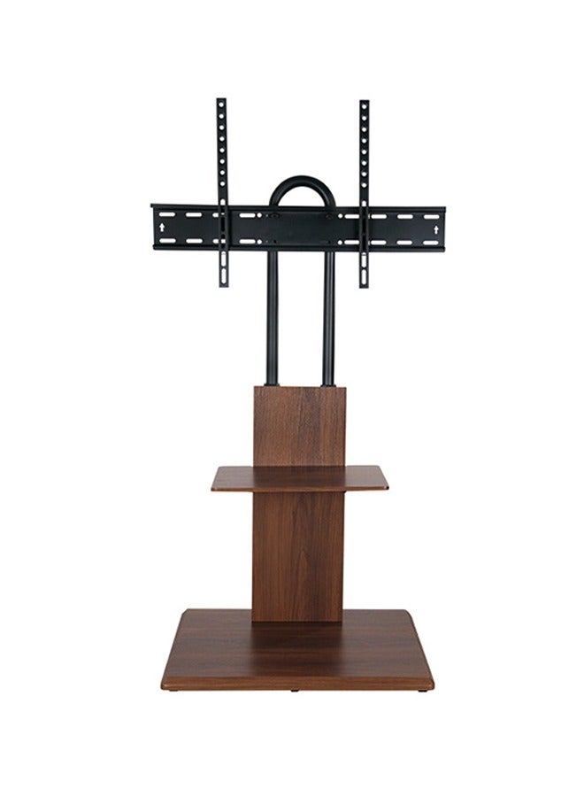 Fh Wood Grain Floor TV Stand with Storage Brackets for 32-62 inch OLED/LED/LCD Screen TV Brown - Image 1