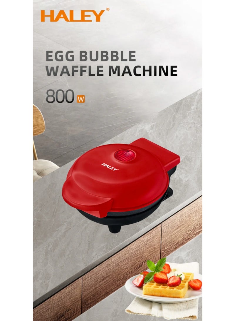 Haley آلة صنع الوافل الصغيرة غير اللاصقة بقوة 800 واط - Image 5