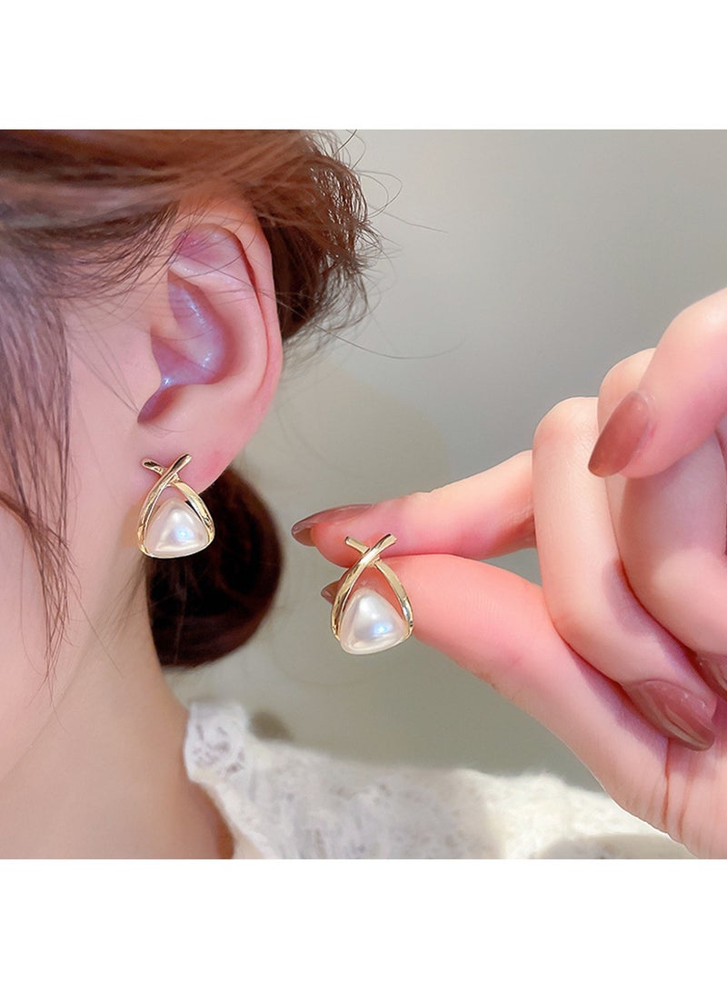 Aurafly Fashionable And Simple Dangle Earrings, Versatile Earrings, French Retro Hepburn Style Earrings - Image 2