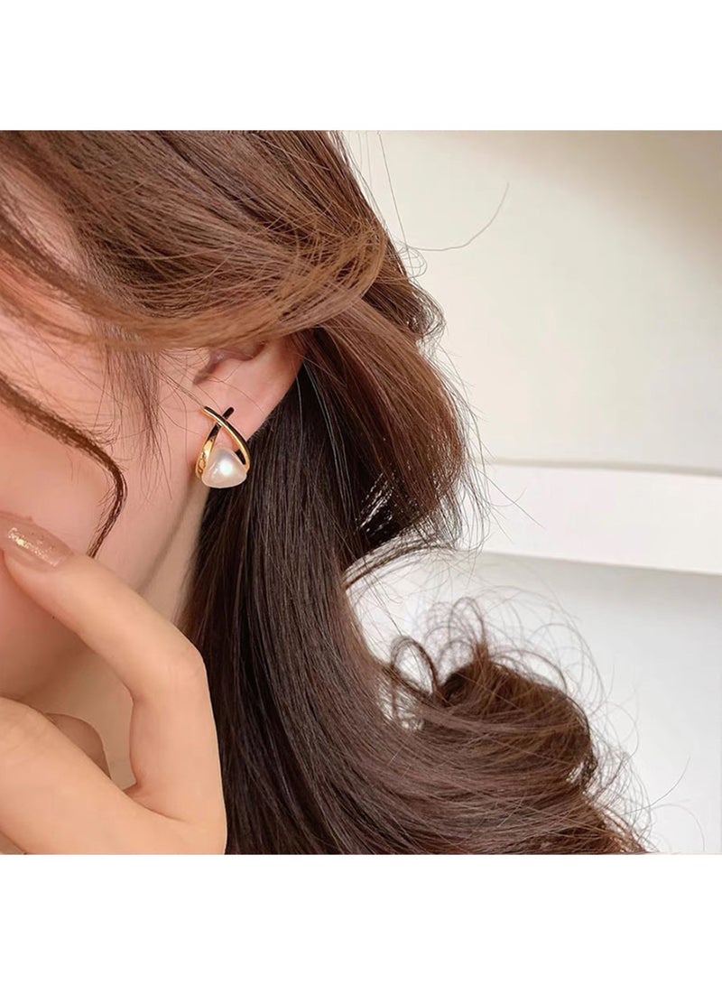 Aurafly Fashionable And Simple Dangle Earrings, Versatile Earrings, French Retro Hepburn Style Earrings - Image 3