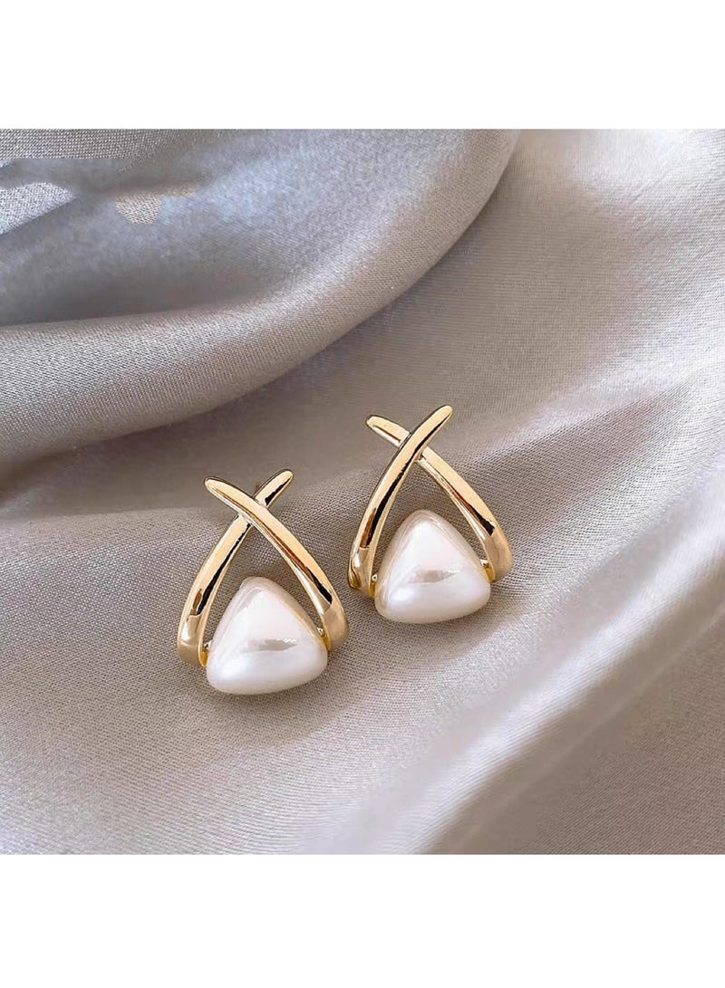 Aurafly Fashionable And Simple Dangle Earrings, Versatile Earrings, French Retro Hepburn Style Earrings - Image 4