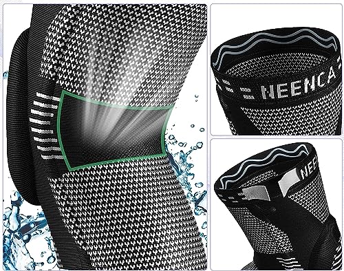 NEENCA Knee Brace for Knee Pain Relief, Compression Knee Support with Side Stabilizers & Patella Pad. Medical Knee Sleeve for Meniscus Tear, ACL,Arthritis,Joint Pain,Injury Recovery,Circulation,Sports - Image 4