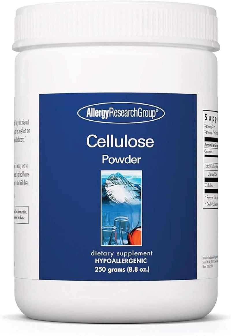 Allergy Research Group Cellulose Powder  Microcrystalline Cellulose Powder 2000mg Insoluble Fiber Supplement Powdered Cellulose NonFermentable Hypoallergenic  88 Oz - Image 1