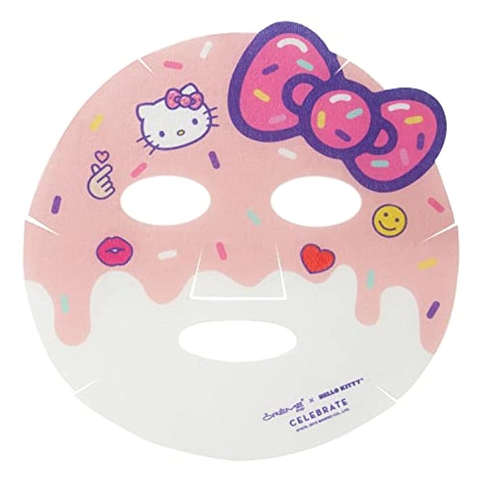 The Crème Shop | Hello Kitty CELEBRATE - Me Time! Youth-Promoting Sheet Mask (3 Pack), for Plumping Treatment - Image 2