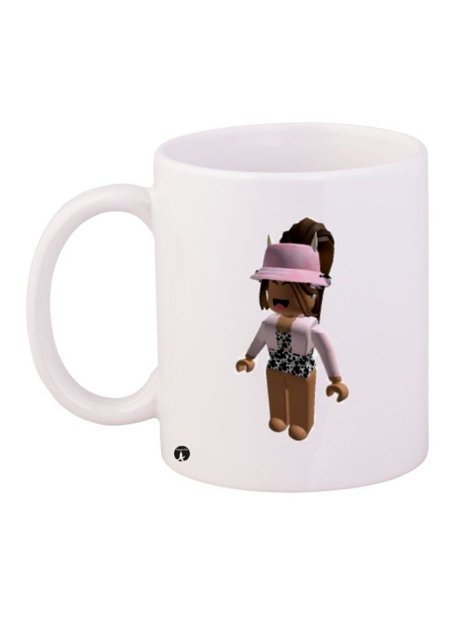 RYN Printed Coffee Mug White/Black/Pink