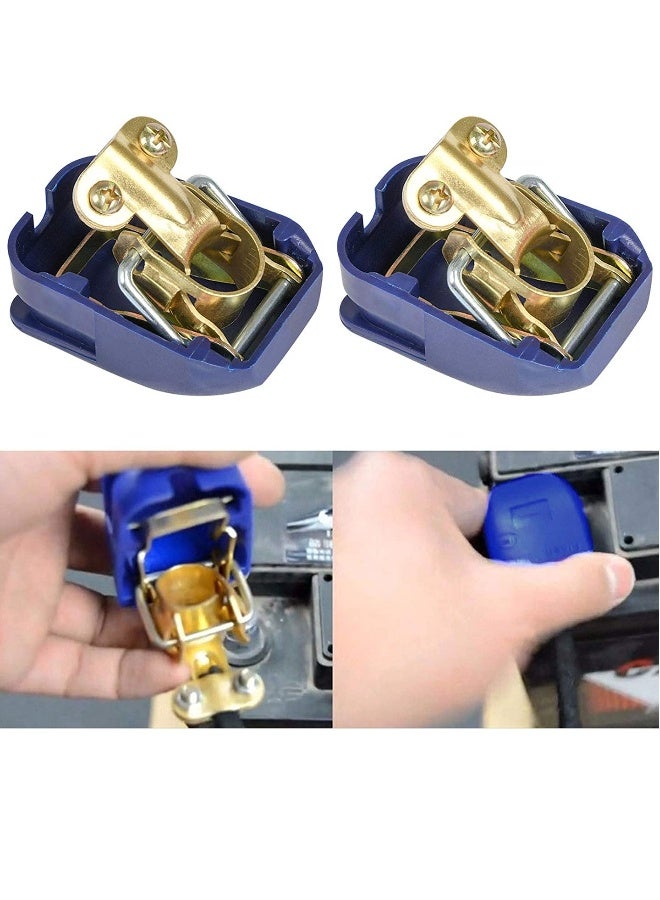 Generic Quick Release 12V Battery Terminals Clamps Connectors, 2 Pcs Battery Terminals Clamps Connectors Quick Disconnect Terminals for Car Caravan Motorhome (Red and Blue)  - Image 4