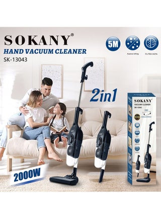 Sokany 2-in-1 Vacuum Cleaner - 2000W for thorough cleaning, upright and handheld design, HEPA filter for air purification, sterilizes all areas, 5m cord for easy movement and cleaning the smallest corners, modern design from Sokany 13043-SK - pzsku/Z1A2CE5F1208C4FEC68A0Z/45/1753916252/be8a14aa-cea6-424e-9748-278a717f5241