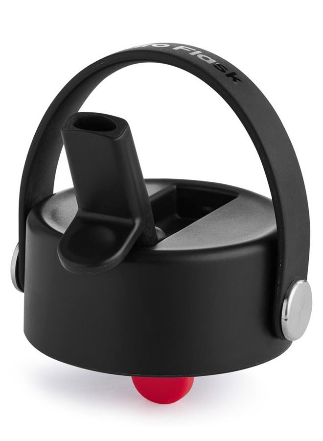 هايدرو فلاسك زجاجة مياه سعة ٣٢ أونصة بغطاء مرن عريض - مصنوعة من الفولاذ المقاوم للصدأ المعزول - غطاء عريض بغطاء ماصة، مانع للانسكاب، مانع للتسرب، خالٍ من مادة BPA، وغير سام - Image 5