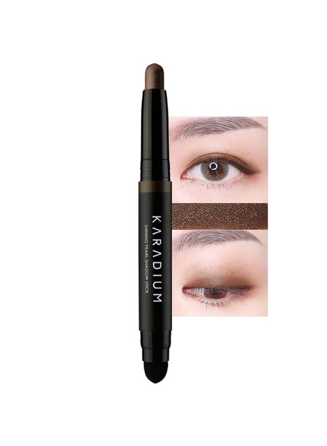 Shining Pearl Smudging Eye Shadow Stick 1.4g (#13 Desert Night) - Waterproof Long Lasting Daily Eye Makeup Eye Shadow Stick, Creamy Texture, Easy to Draw, Hypoallergenic for Sensitive Eyes