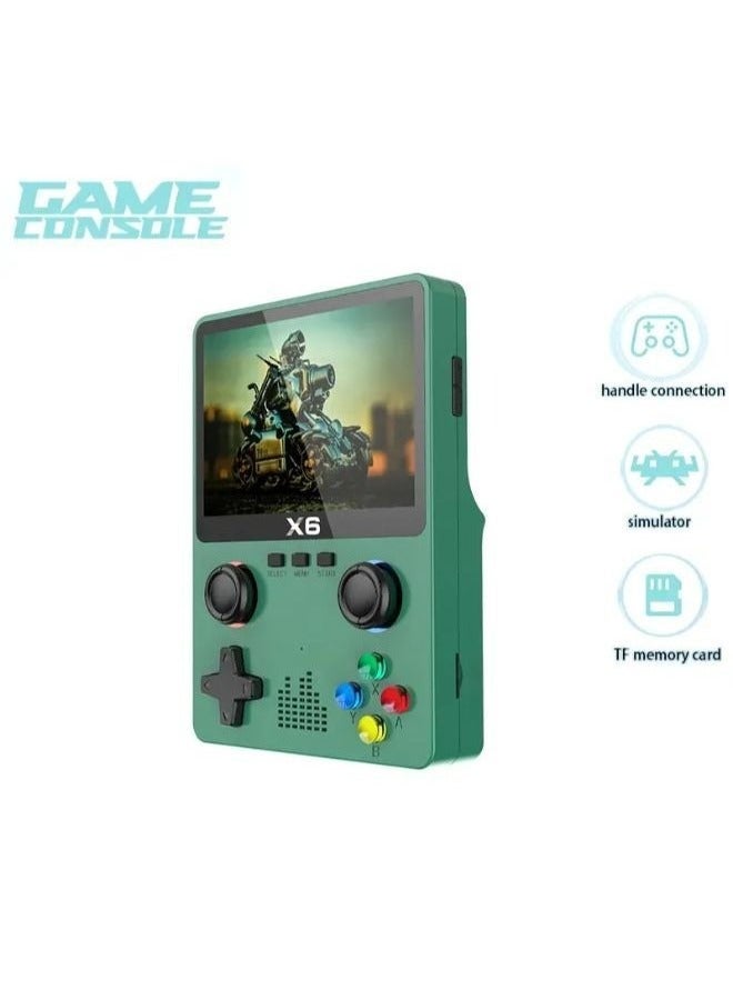 Beauenty New X6 Handheld Game Console – HD Display Portable Gaming Device with Dual Joystick, Built-In Classic Retro Games, Multimedia Playback, TF Card Support  Rechargeable Battery – Ideal for Kids  Retro - Image 1