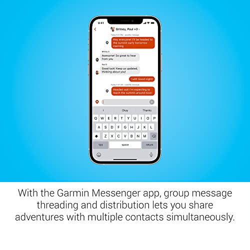 GARMIN جهاز Garmin inReach® Messenger للتواصل عبر الأقمار الصناعية المحمول، رسائل ثنائية الاتجاه عالمية - Image 5