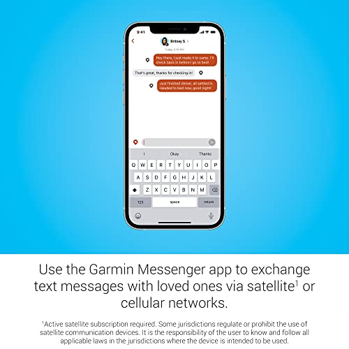 GARMIN جهاز Garmin inReach® Messenger للتواصل عبر الأقمار الصناعية المحمول، رسائل ثنائية الاتجاه عالمية - Image 3