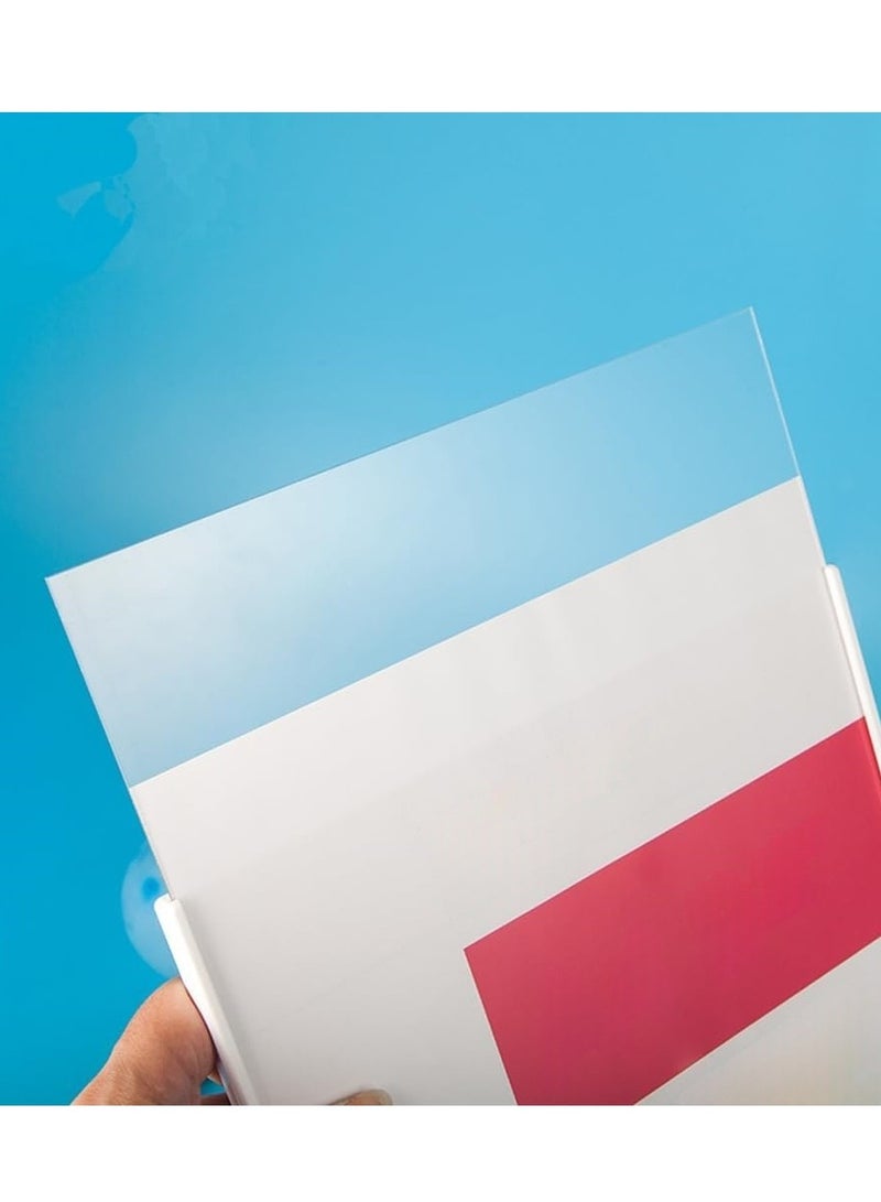 Eckek حامل لافتات من بلاستيك ABS من إيكك، حامل لافتات على شكل L مع حامل بطاقة عمل، حامل عرض بلاستيكي للإعلانات، القوائم، الصور، وبطاقات العمل - Image 5
