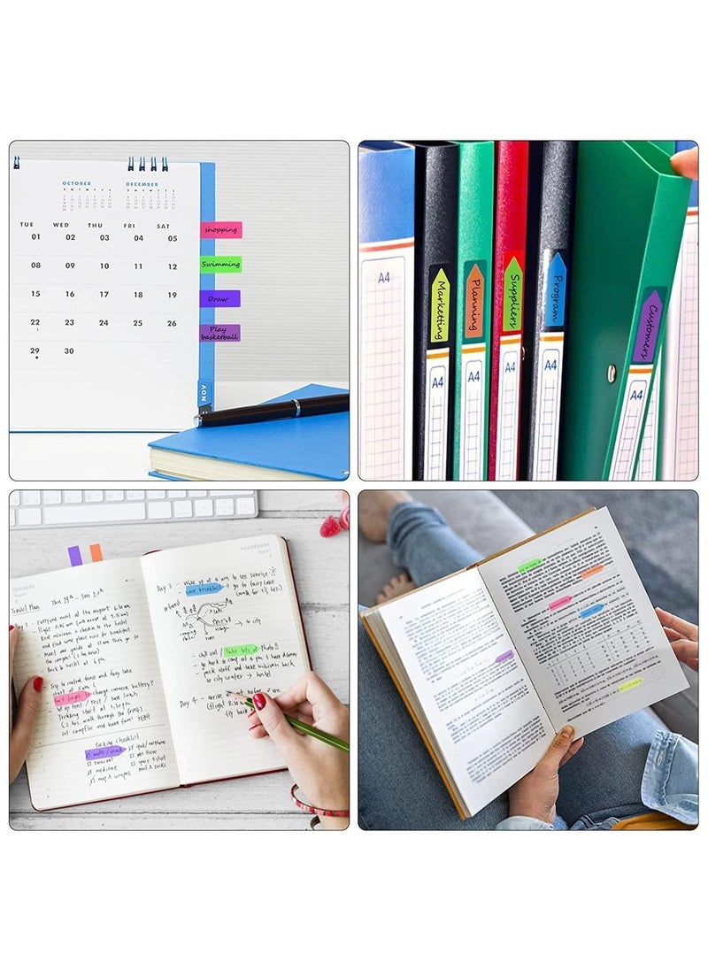 MARKQ - 175 Pcs Arrow Page Markers, Post-It Sticky Notes Tab, Index Tab Flags for Home School Office Supplies (7 colors) - Image 1