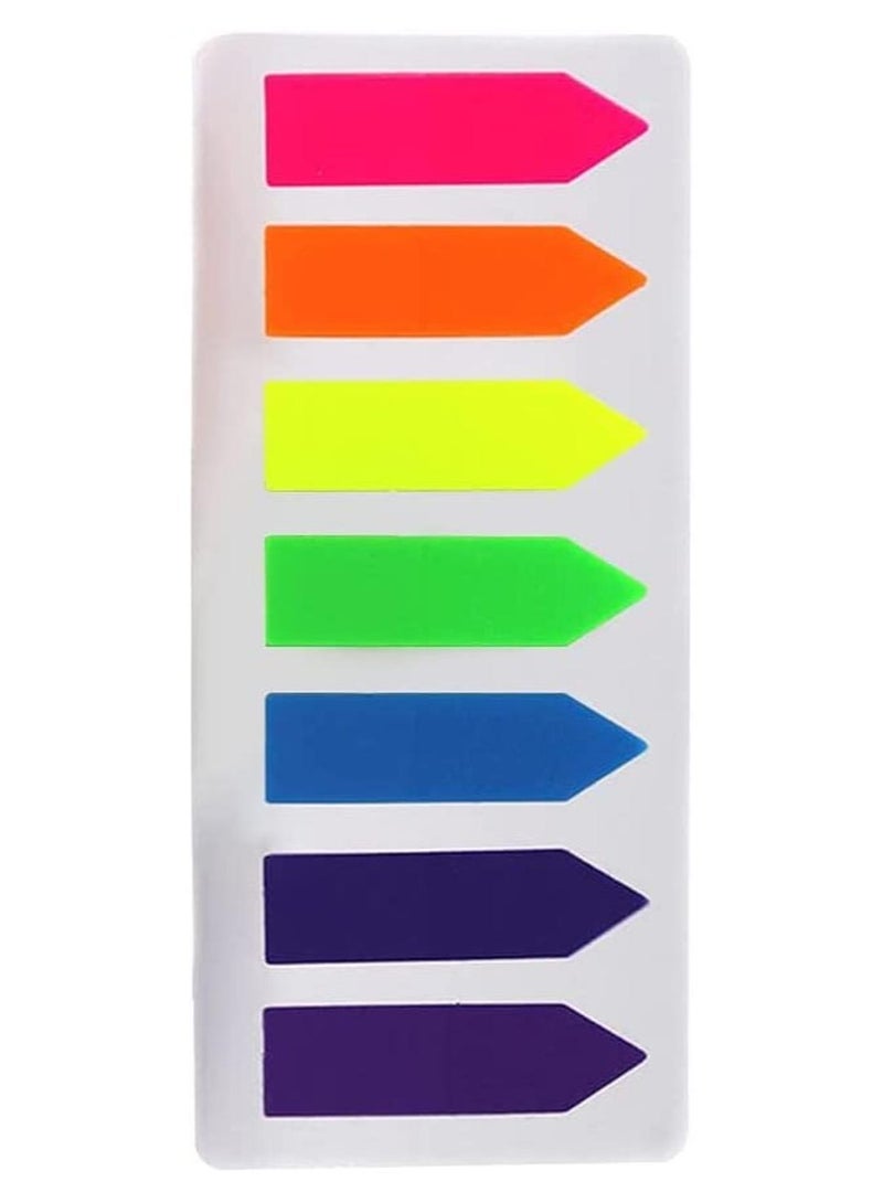 MARKQ 175 قطعة من أقلام تحديد صفحات الأسهم، وعلامة تبويب الملاحظات اللاصقة، وأعلام علامة تبويب الفهرس للوازم المكتبية المنزلية والمدرسة (7 ألوان) - Image 1