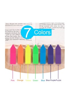 MARKQ 175 Pcs Arrow Page Markers, Post-It Sticky Notes Tab, Index Tab Flags for Home School Office Supplies (7 colors)  - Image 2