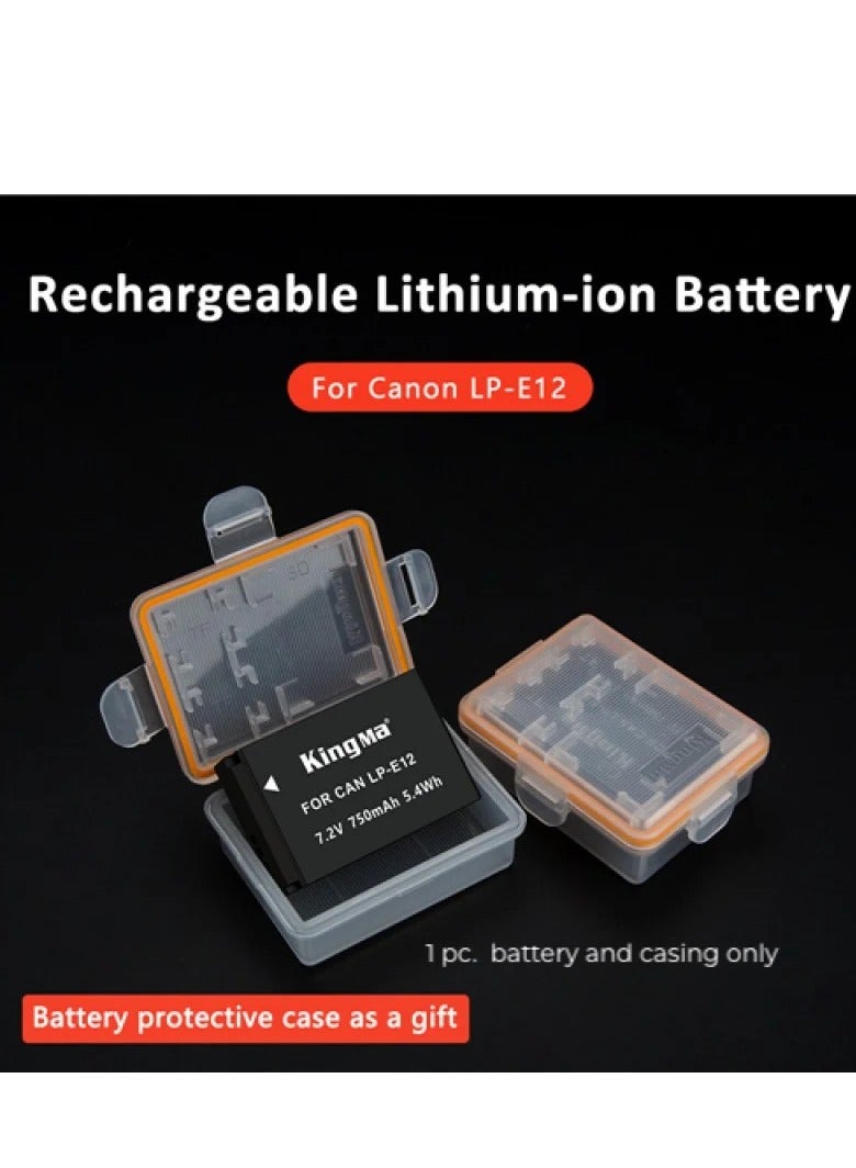 كينج ما KingMa LP-E12 7.2V 750mAh Battery Compatible with Canon Camera EOS 100D M2 M M50 Mark II M50 M200 M100 M10 Camera LP E12 Battery - Image 3