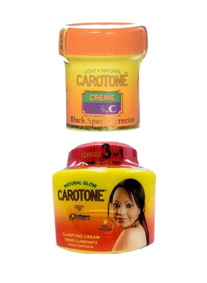 Carotone Black Spot Corrector Cream 30 ml With Collagen Formula Clarifying Cream 135ml  - Image 2