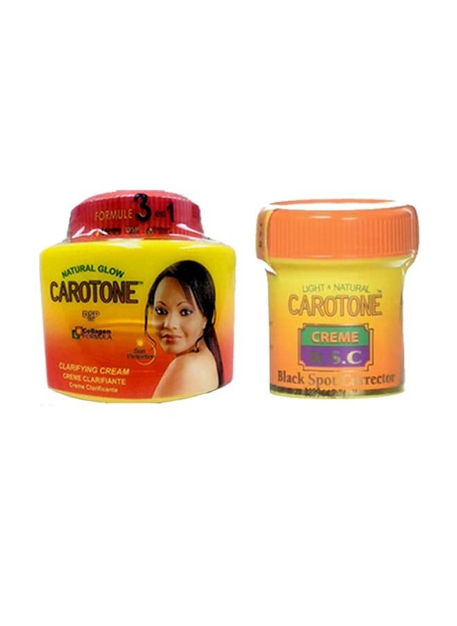 Carotone Black Spot Corrector Cream 30 ml With Collagen Formula Clarifying Cream 135ml  - Image 1