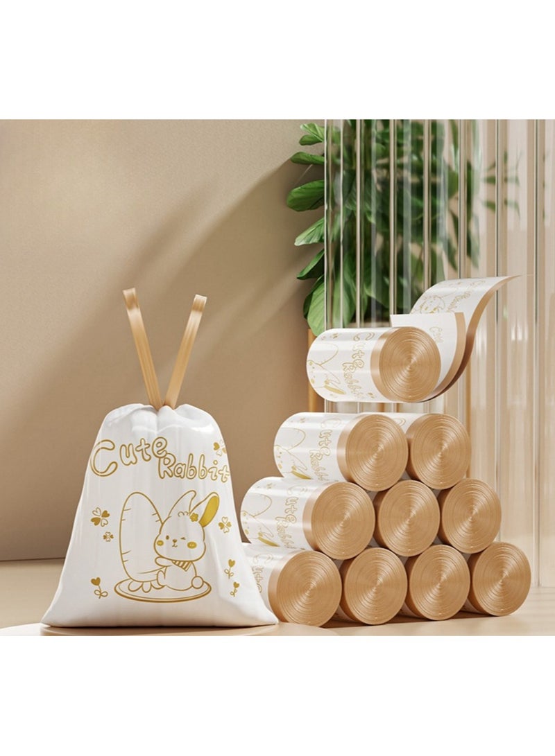 EBMINI Drawstring Style Garbage Bag Hand-held Thickened Printed Garbage Bag Printed  - Image 2