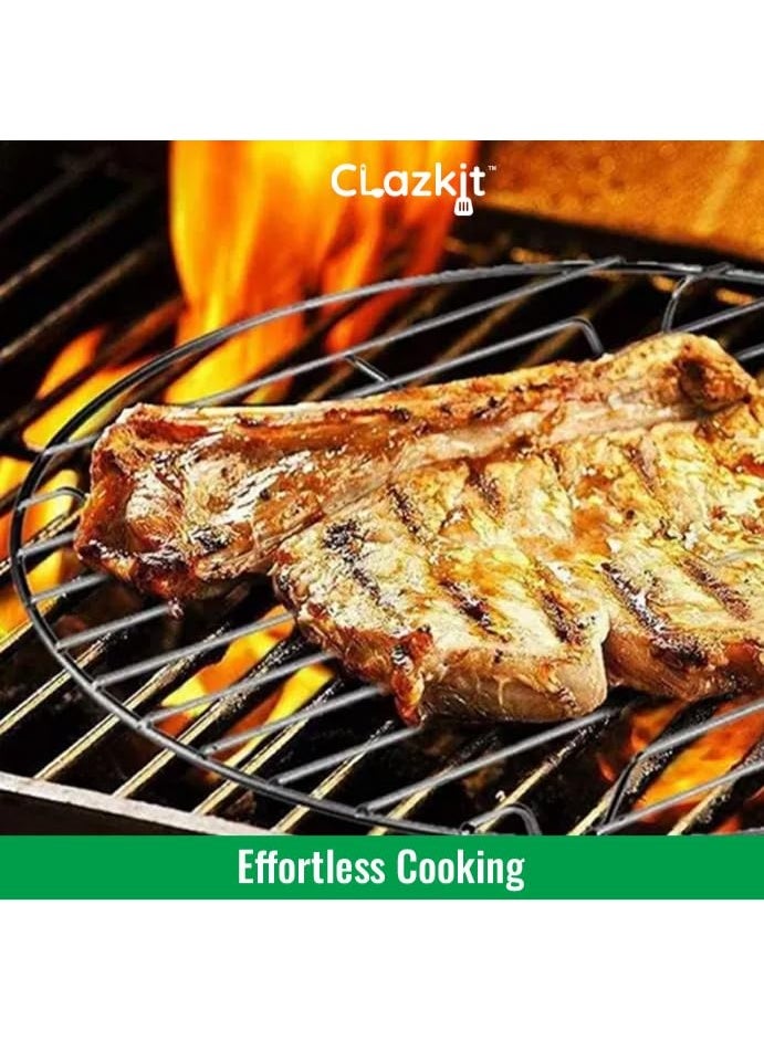 Clazkit Papad Jali Roast، شواية بانير، صانع روتي، شواية جالي مشوي تشاباتي توست، مقبض خشبي، شبكة تندور نباتية، بايجان بهارتا (مربع) - Image 3