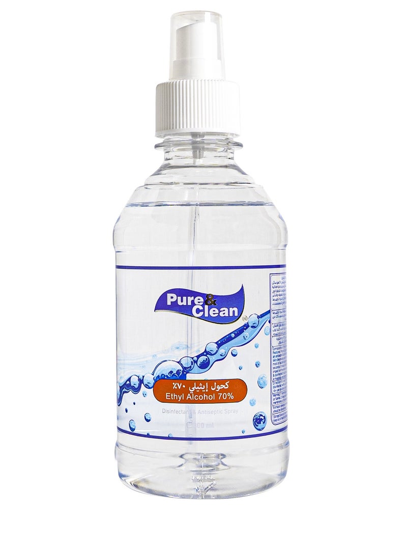Pure & Clean - Ethyl Alcohol 70% Disinfectant & Antiseptic Spray 300ml - Image 1
