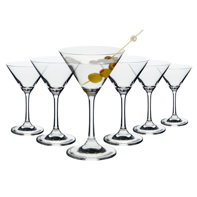 Juvale Juvale 5 oz Mini Martini Glasses Set of 6  Small Cocktail Stem Glasses for Dessert Margaritas Classic Barware Accessories 