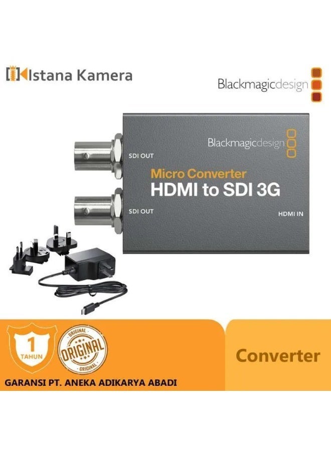 Blackmagic "Black Magic	Micro Converter HDMI to SDI 3G wPSU" - Image 1