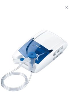 Beurer Beurer  IH 21 is an efficient nebulizer that uses compressed-air technology to deliver medication for respiratory issues. It features a compact and user-friendly design, providing fine mist particles that effectively reach the lungs.  - Image 3