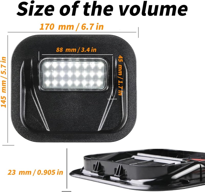 autboom LED Tailgate Step Light Truck Bed Multi-Pro Lamp Assembly Kit for GMC Sierra and Chevrolet Silverado (2020-2025) - Image 2