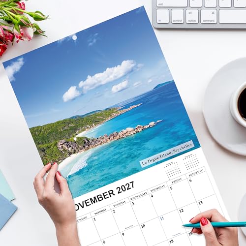Chambom Calendar 2026-2027 - 18 Month Wall Calendar 2026-2027 JUL 2026 - DEC 2027, 2026-2027 Wall Calendar, Large Blocks, Calendar Wall for Office School Home Organizing & Planning, 12" x 24"(open) - Image 2