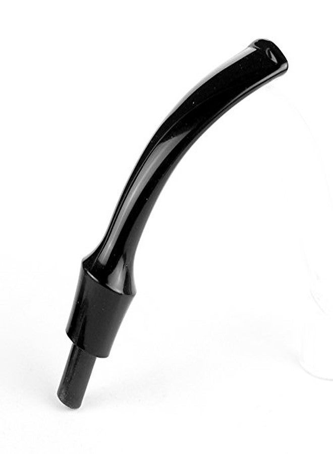 OLD FOX Bent Round Saddle Pipe Stem Replacement Black Pipe Mouthpiece for Pipe Fit 3mm Metal Filters DIY Pipe Accessories (1 PCS) - Image 1