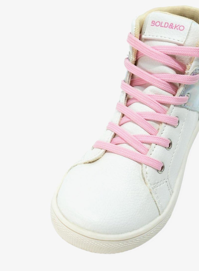 BOLD&KO Kids Gabriella High Top Lace Up Sneakers - Image 4