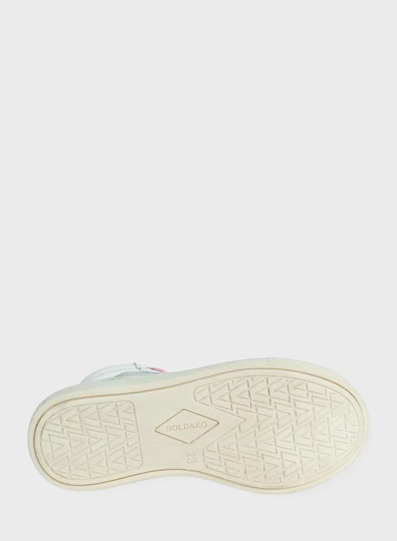 بولد اند كو Kids Gabriella High Top Lace Up Sneakers