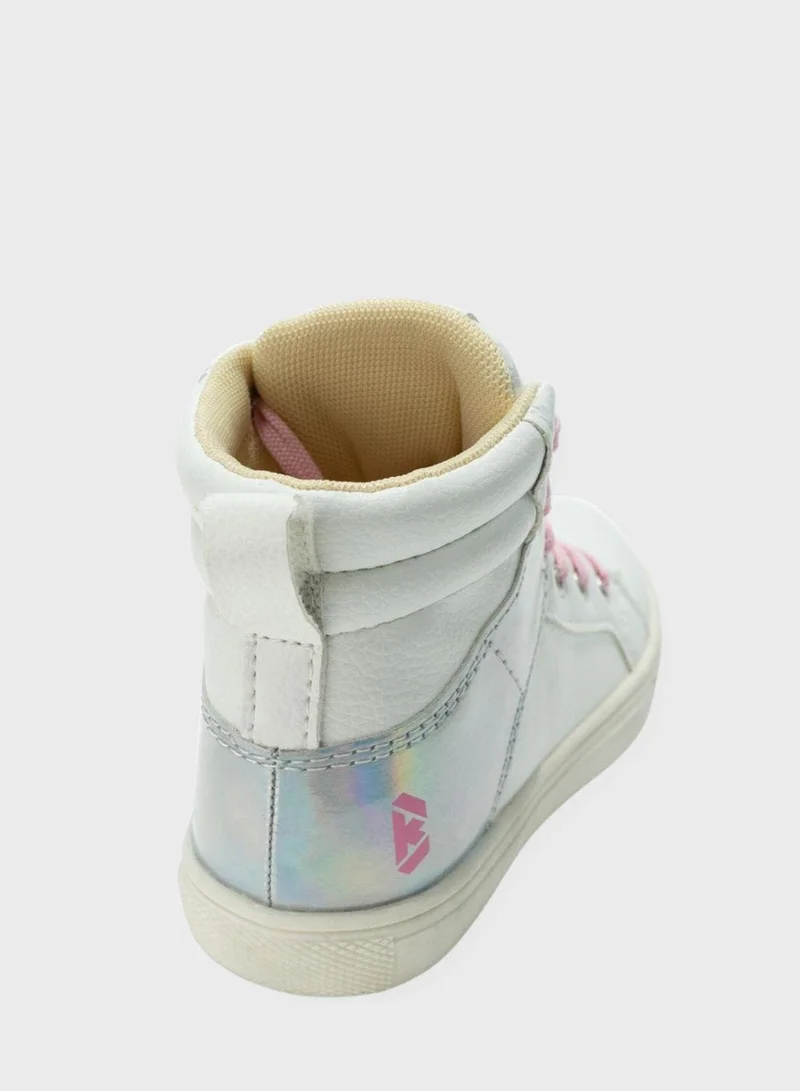 بولد اند كو Kids Gabriella High Top Lace Up Sneakers
