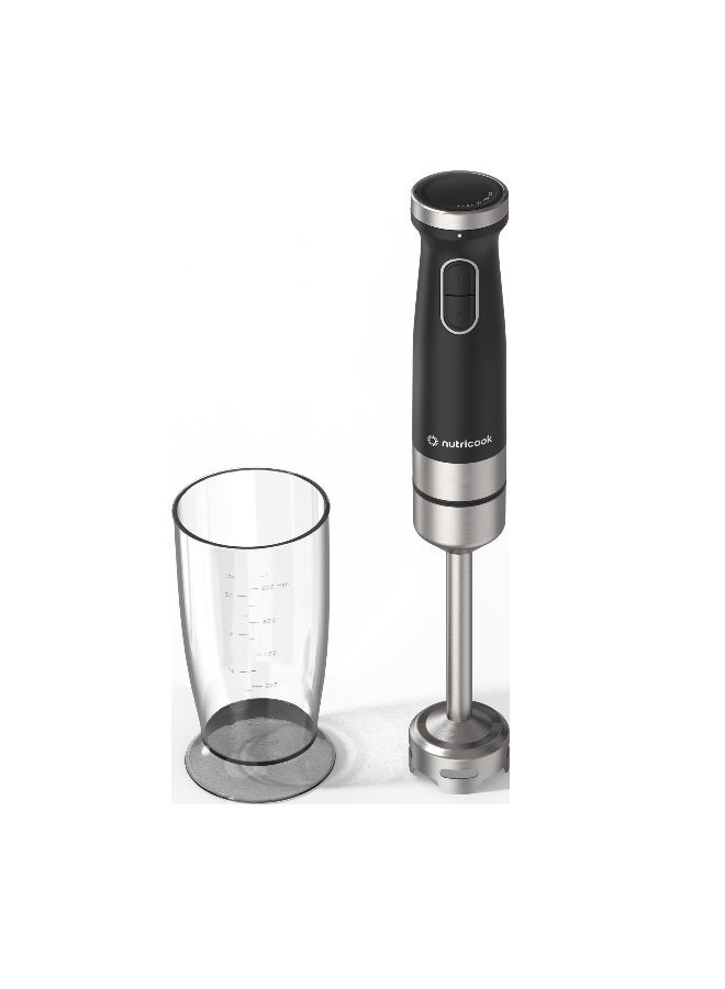 nutricook Hand Blender, 1200W, 20 Speed Settings, 600ml NC-HB150K Black - Image 1