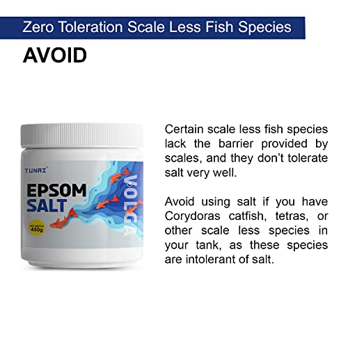 Tunai Epsom Crystal Aquarium Salt | 450g | for Aquarium Fish Tank, Assist in Treating Dropsy, Regulates pH Levels, Swim Bladder and Regulates Hardness of Fish Tank Water - Image 3