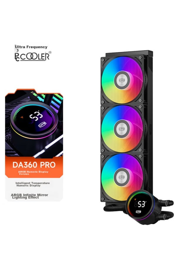 Pccooler Da360argb Pro All-in Cpu Liquid Cooler With Digital Display - Image 1