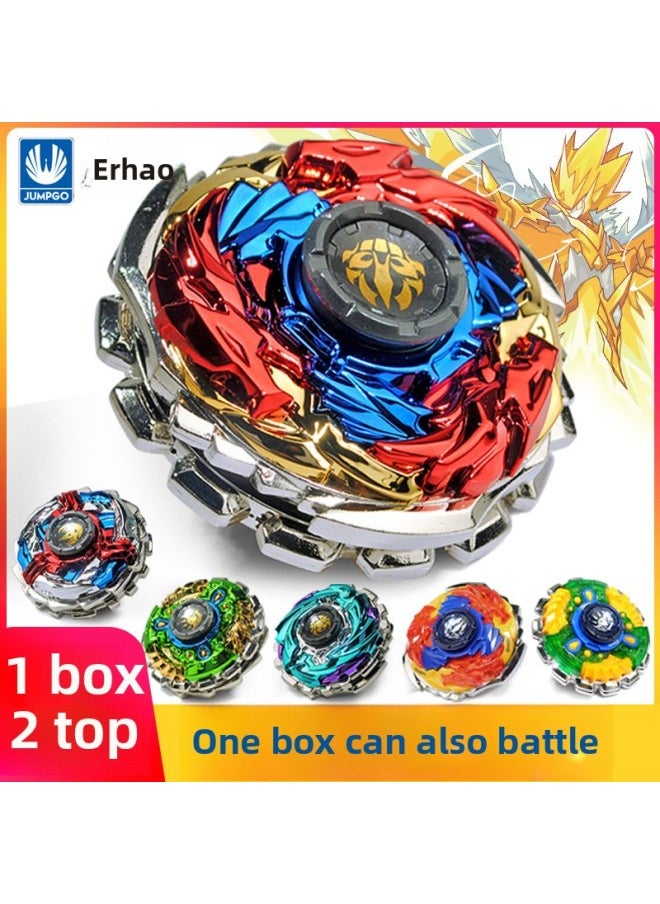 Saier Gyro Toy Boy Children's Fingertip Alloy Crit Tiger Metal Black Rey Battle-Color:[ssr Deluxe Edition] Blake●Double Gyro + Enhanced Version Transmitter  - Image 5