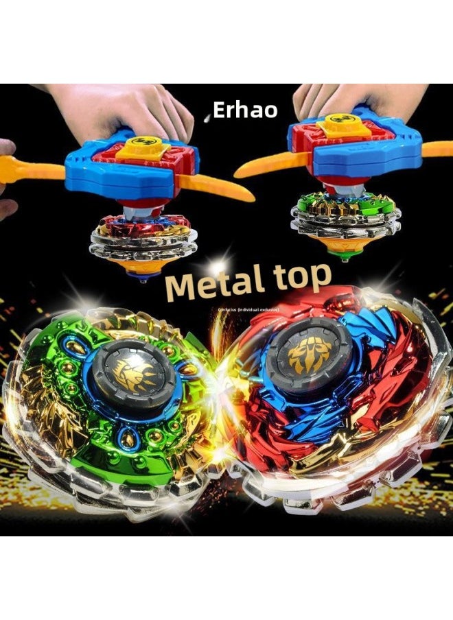 Saier Gyro Toy Boy Children's Fingertip Alloy Crit Tiger Metal Black Rey Battle-Color:[ssr Deluxe Edition] Blake●Double Gyro + Enhanced Version Transmitter  - Image 2