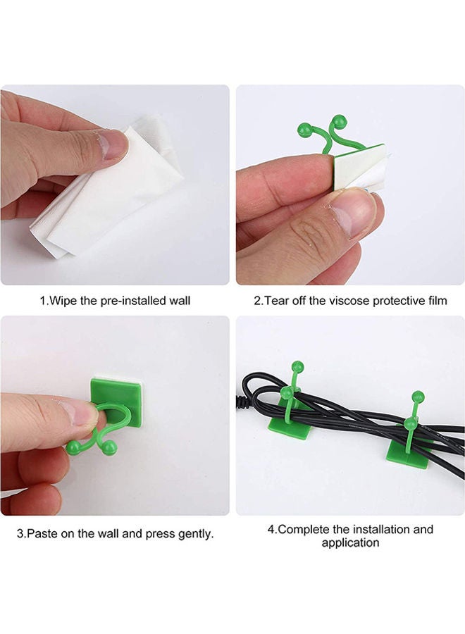 120-Piece Plant Climbing Wall Fixture Clips Set Green 20x13x5cm - Image 4