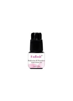 FADLASH Eyelash Extension Glue FADLASH Extra Strong Lash Glue 5ml 1S Dry Time 8 Weeks Retention Lash Extension Glue Maximum Bonding Power Professional Use Only (Never for DIY/Cluster Lashes) 