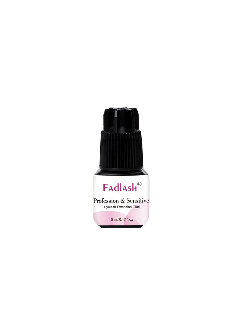 FADLASH - Eyelash Extension Glue FADLASH Extra Strong Lash Glue 5ml 1S Dry Time 8 Weeks Retention Lash Extension Glue Maximum Bonding Power Professional Use Only (Never for DIY/Cluster Lashes) - Image 1