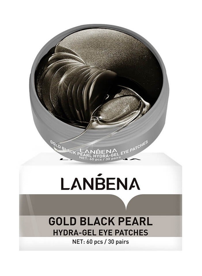 Lanbena Gold Black Pearl Hydra-gel Eye Patches - Image 1