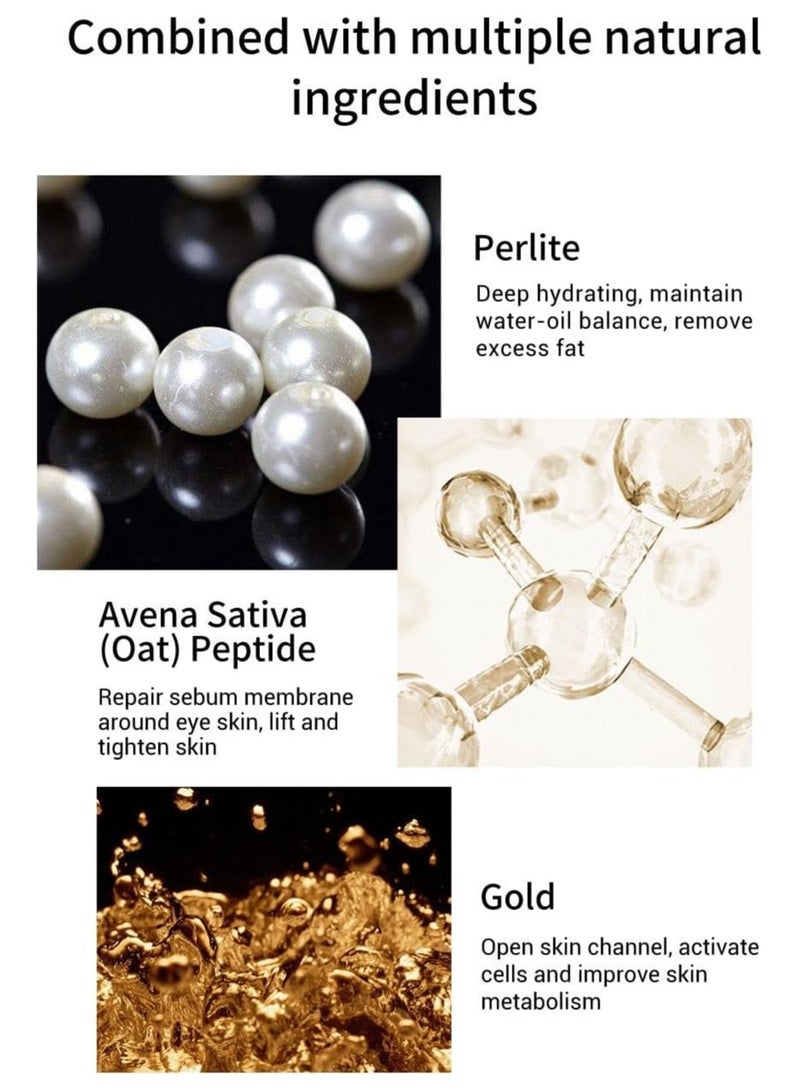 Lanbena Gold Black Pearl Hydra-gel Eye Patches - Image 4